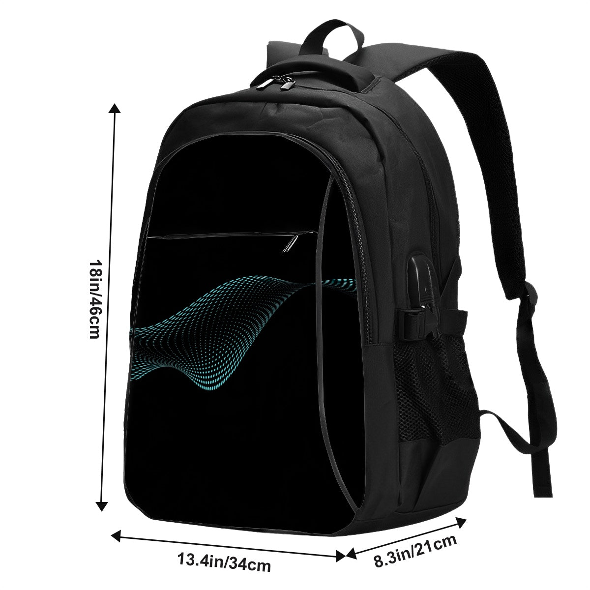 Amor di Stelle® Laptop-Rucksack mit USB-Ladeanschluss & Anti-Diebstahl-Fach
