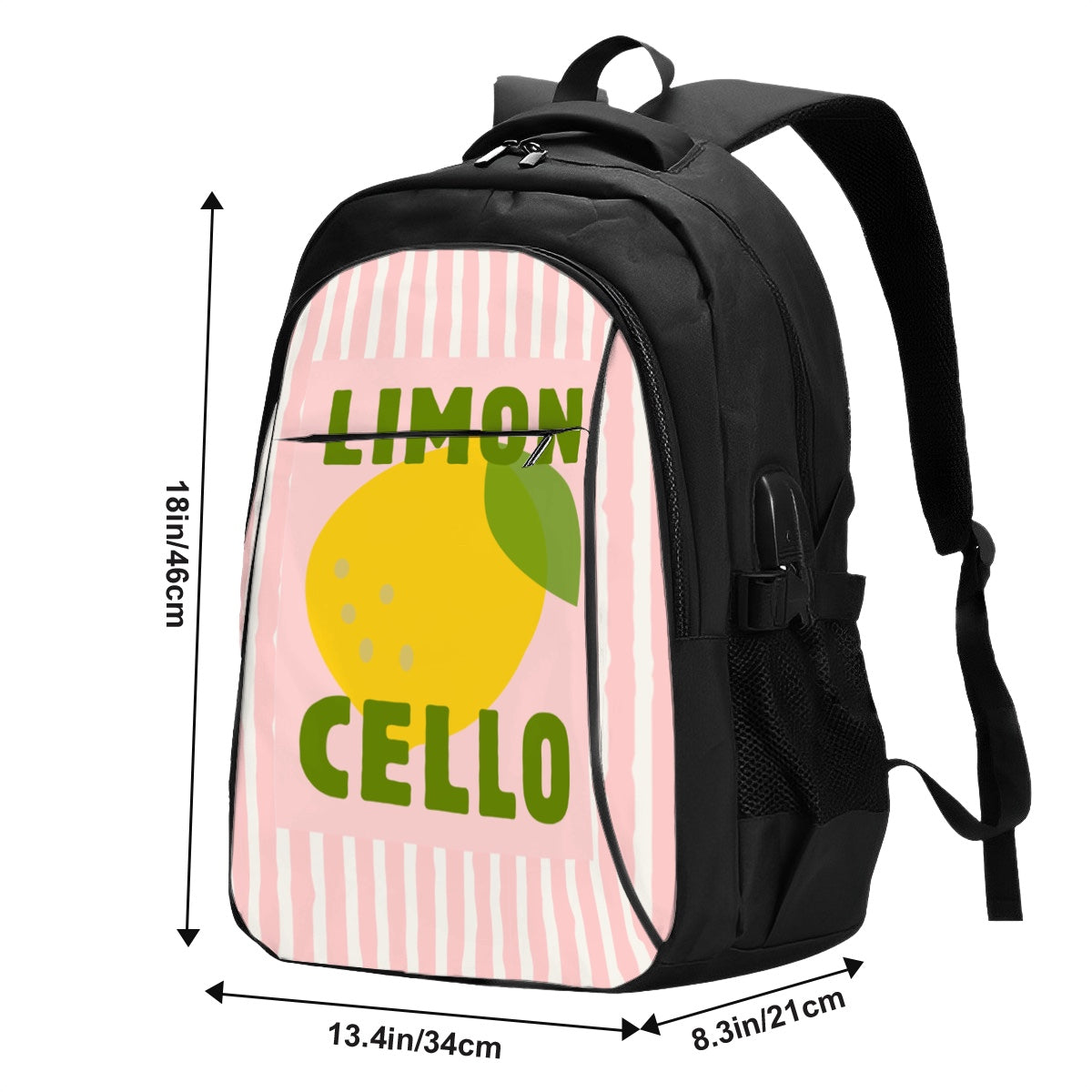 Amor di Stelle® Laptop-Rucksack mit USB-Ladeanschluss & Anti-Diebstahl-Fach