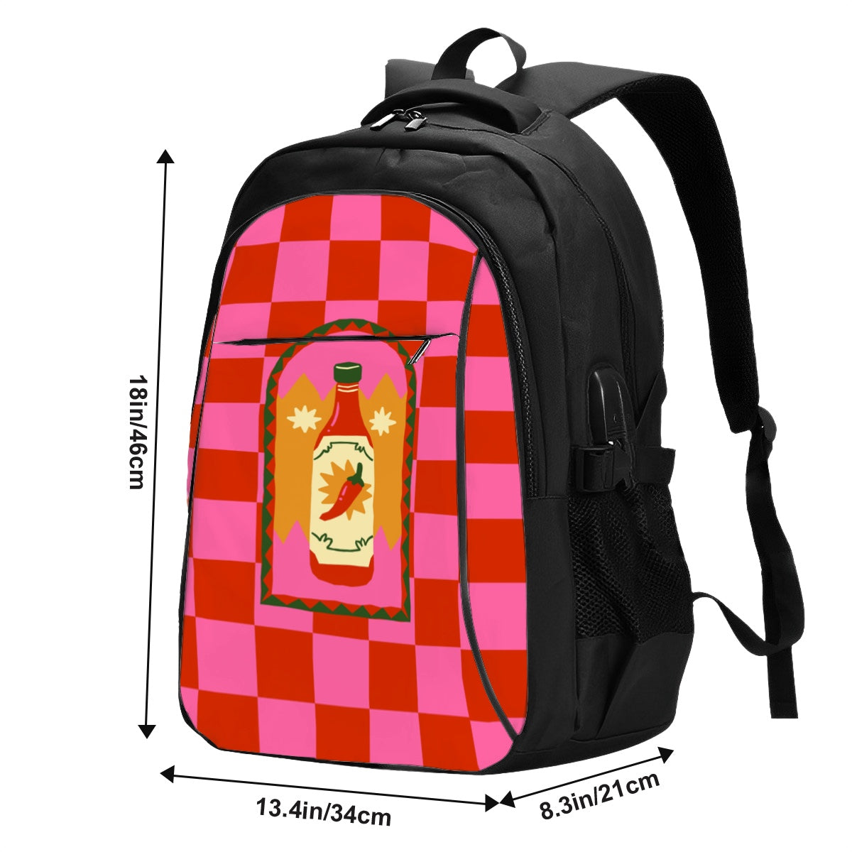 Amor di Stelle® Laptop-Rucksack mit USB-Ladeanschluss & Anti-Diebstahl-Fach
