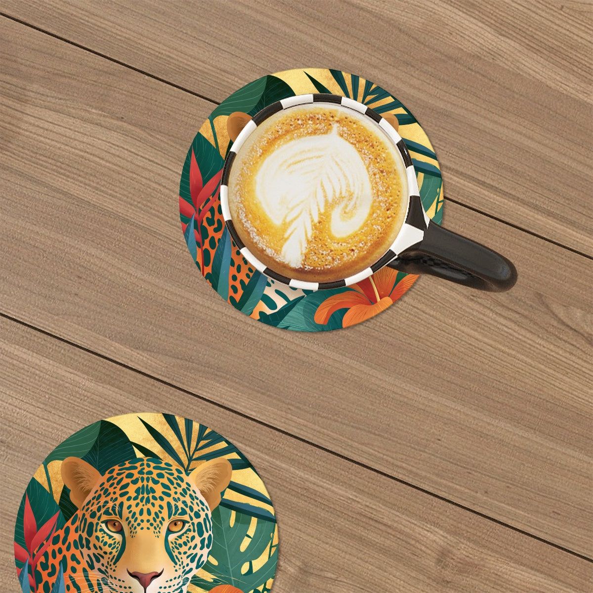 Amor di Stelle® Terra 6er Set Keramik-Untersetzer mit Metallständer