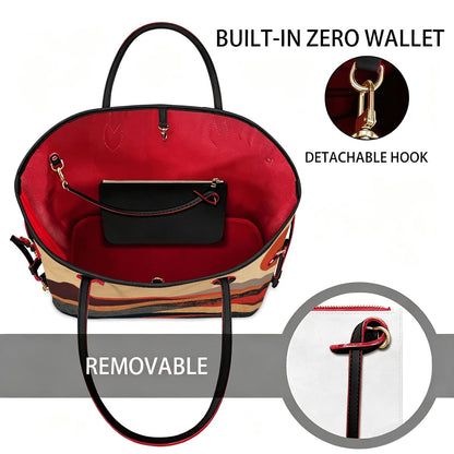 Amor di Stelle® GRANDE AMORE – Exklusive Leder Handtasche mit Pouch ⁠