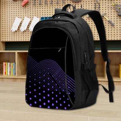 Amor di Stelle® Laptop-Rucksack mit USB-Ladeanschluss & Anti-Diebstahl-Fach