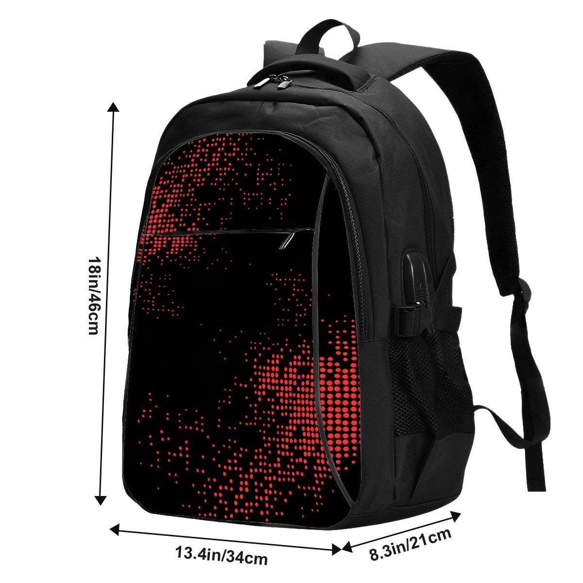 Amor di Stelle® Laptop-Rucksack mit USB-Ladeanschluss & Anti-Diebstahl-Fach