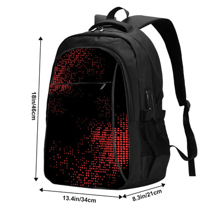 Amor di Stelle® Laptop-Rucksack mit USB-Ladeanschluss & Anti-Diebstahl-Fach