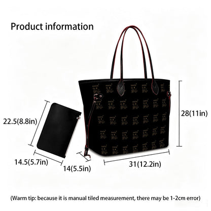 Amor di Stelle® GRANDE AMORE – Exklusive Leder Handtasche mit Pouch ⁠