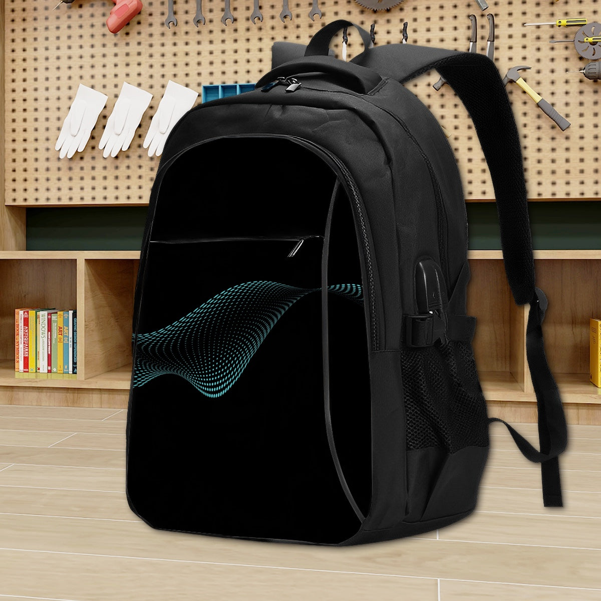 Amor di Stelle® Laptop-Rucksack mit USB-Ladeanschluss & Anti-Diebstahl-Fach