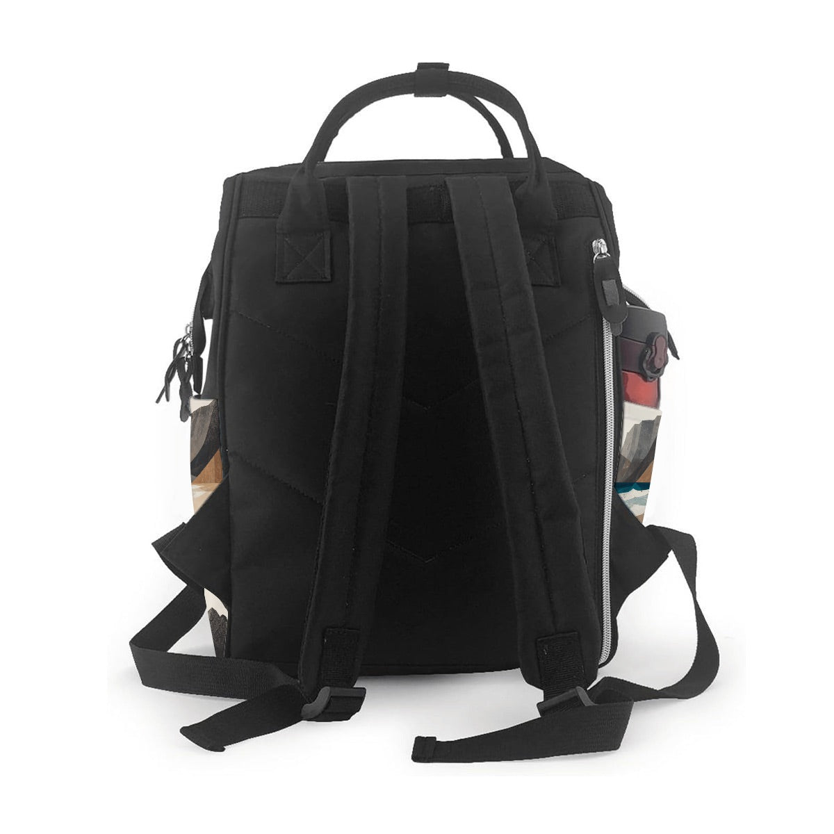 Amor di Stelle® AVENTURA – Stylischer Designer-Wickelrucksack mit Kunstmotiv
