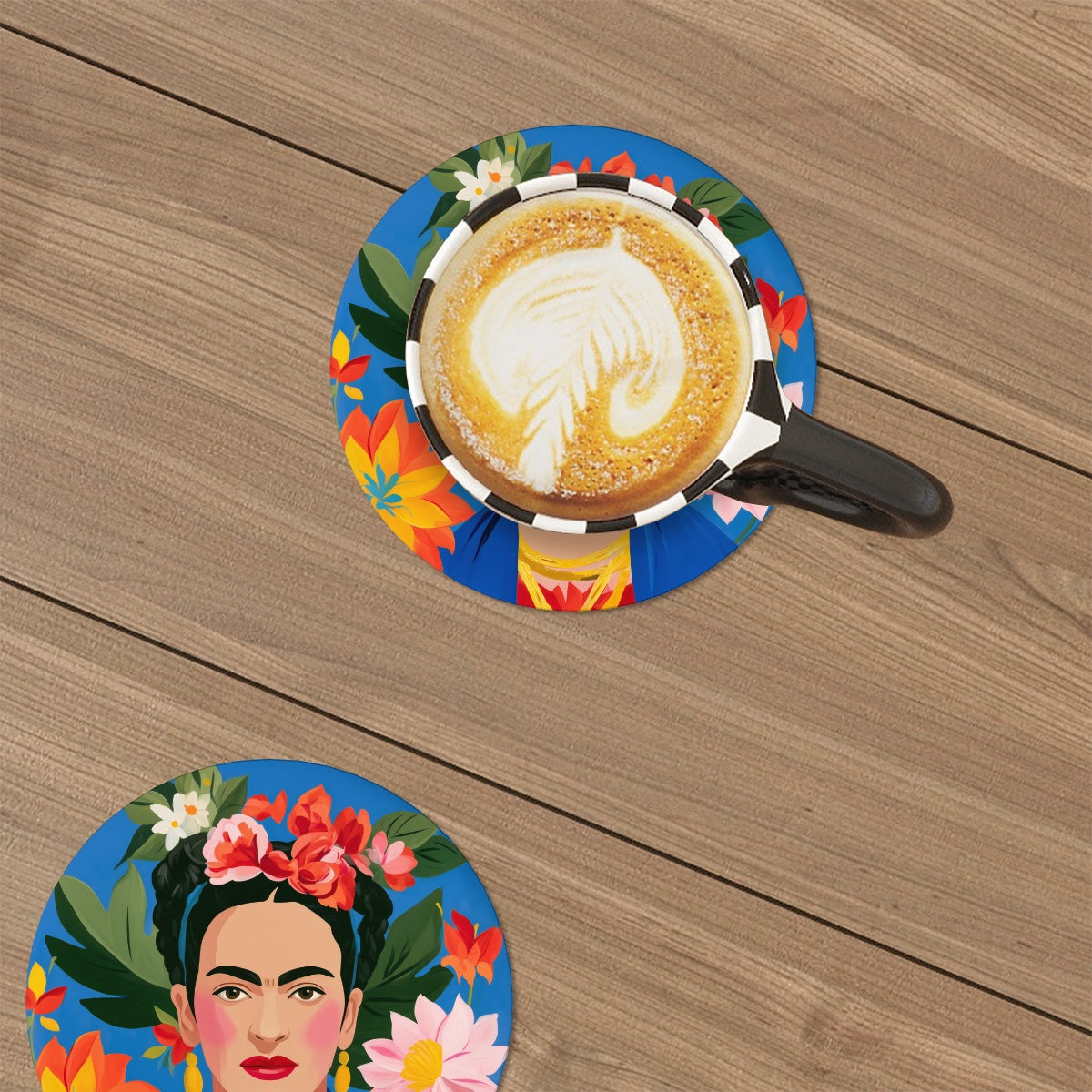 Amor di Stelle® Terra 6er Set Keramik-Untersetzer mit Metallständer