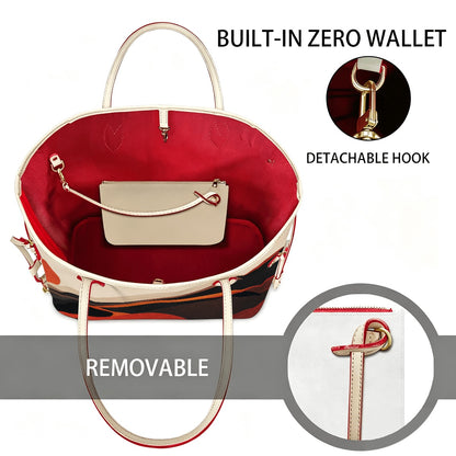 Amor di Stelle® GRANDE AMORE – Exklusive Leder Handtasche mit Pouch ⁠