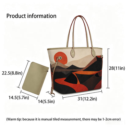 Amor di Stelle® GRANDE AMORE – Exklusive Leder Handtasche mit Pouch ⁠