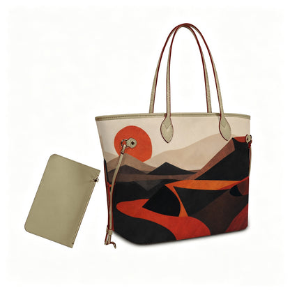 Amor di Stelle® GRANDE AMORE – Exklusive Leder Handtasche mit Pouch ⁠