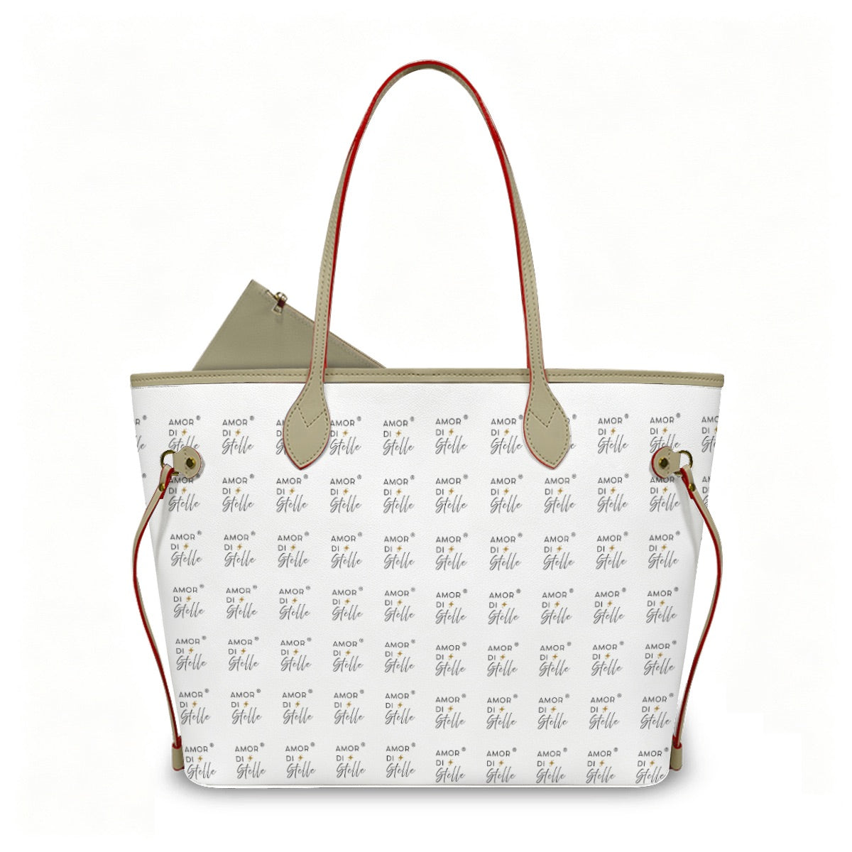 Amor di Stelle® GRANDE AMORE – Exklusive Leder Handtasche mit Pouch ⁠