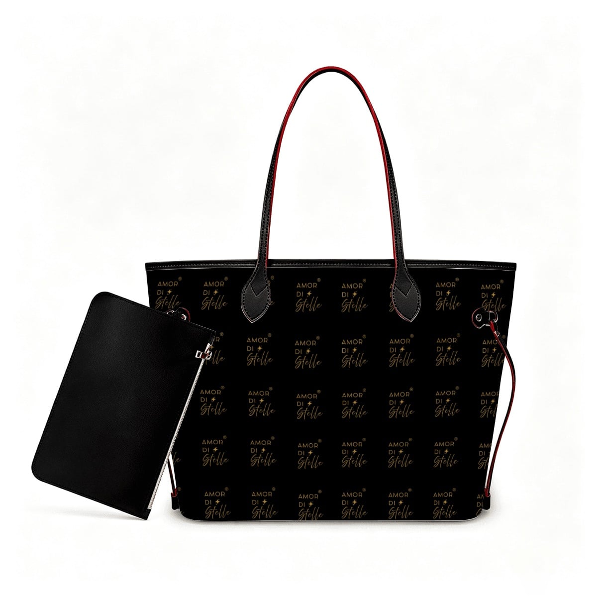 Amor di Stelle® GRANDE AMORE – Exklusive Leder Handtasche mit Pouch ⁠