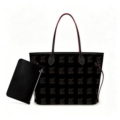 Amor di Stelle® GRANDE AMORE – Exklusive Leder Handtasche mit Pouch ⁠