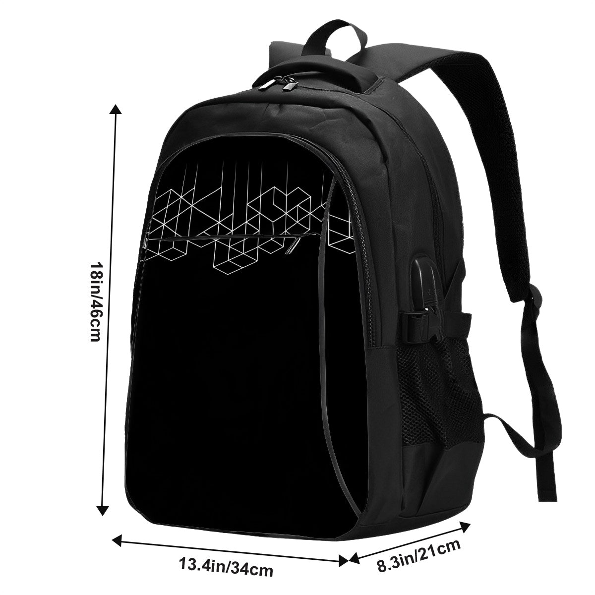Amor di Stelle® Laptop-Rucksack mit USB-Ladeanschluss & Anti-Diebstahl-Fach