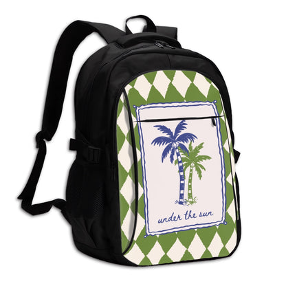 Amor di Stelle® Laptop-Rucksack mit USB-Ladeanschluss & Anti-Diebstahl-Fach