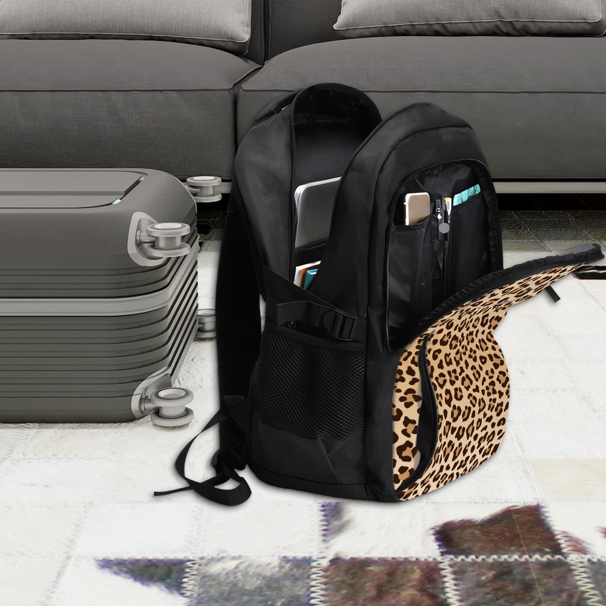 Amor di Stelle® Laptop-Rucksack mit USB-Ladeanschluss & Anti-Diebstahl-Fach