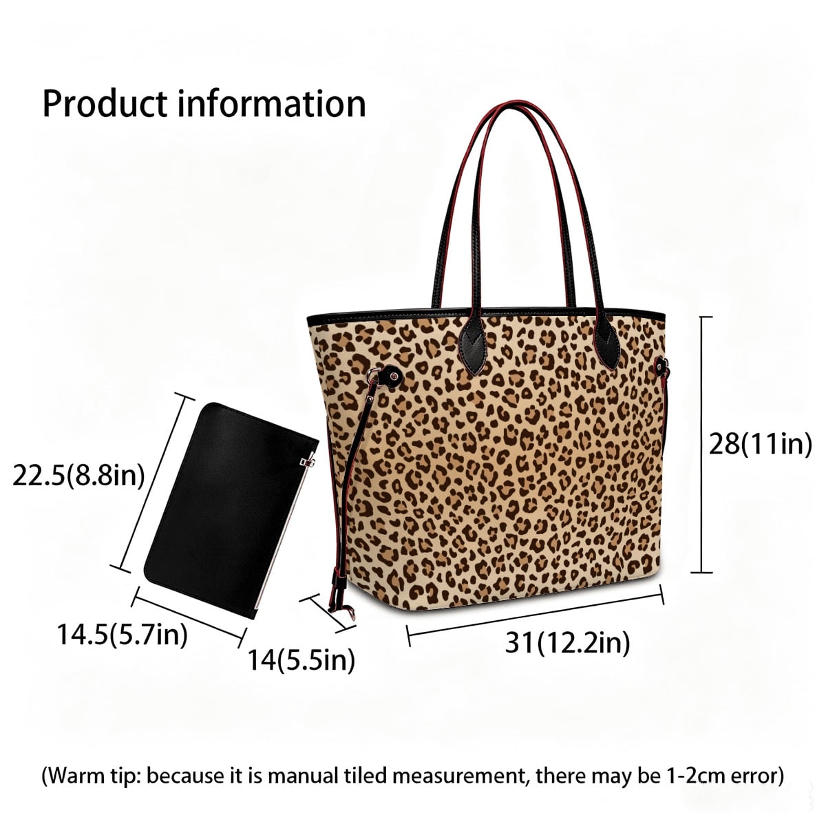 Amor di Stelle® GRANDE AMORE – Exklusive Leder Handtasche mit Pouch ⁠