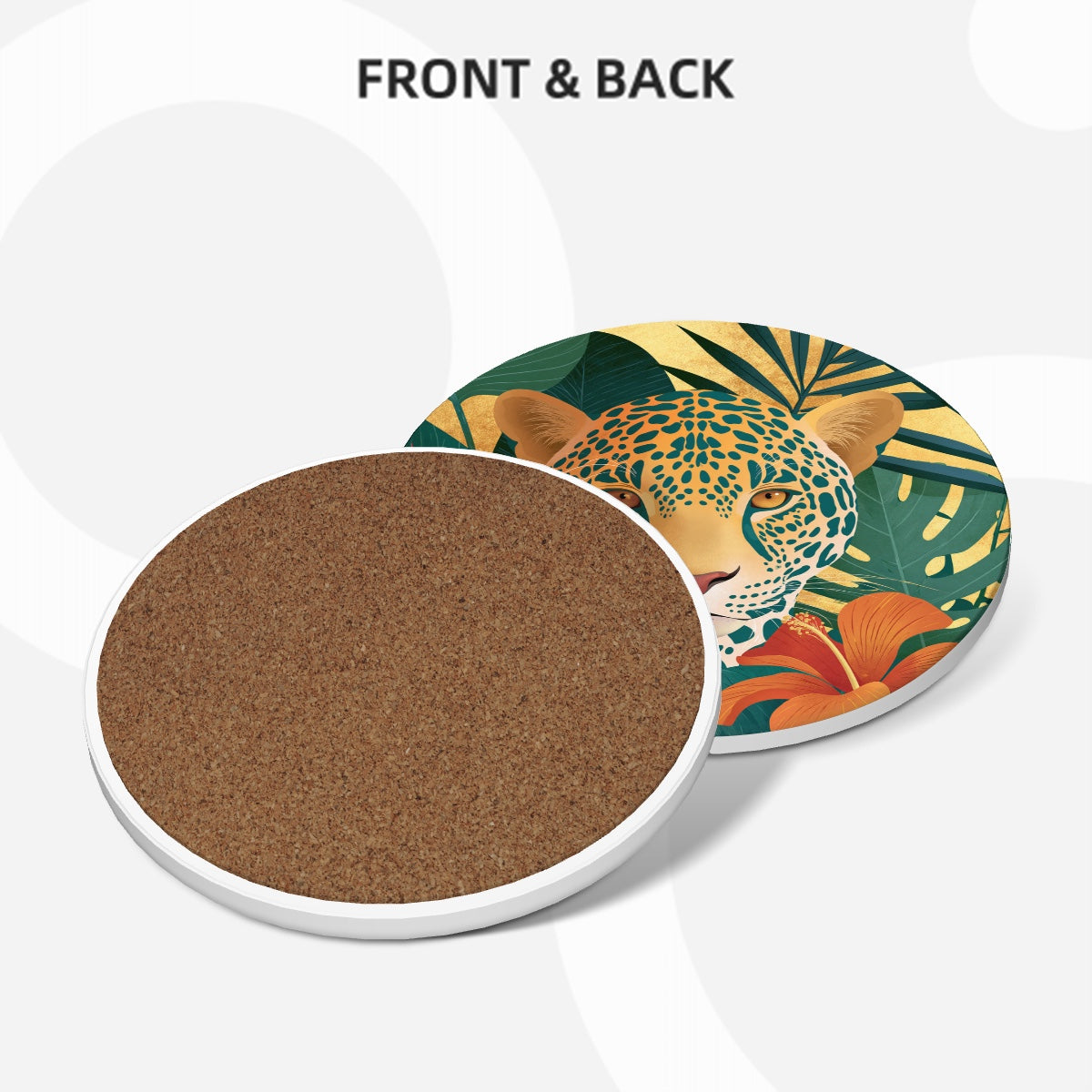 Amor di Stelle® Terra 6er Set Keramik-Untersetzer mit Metallständer