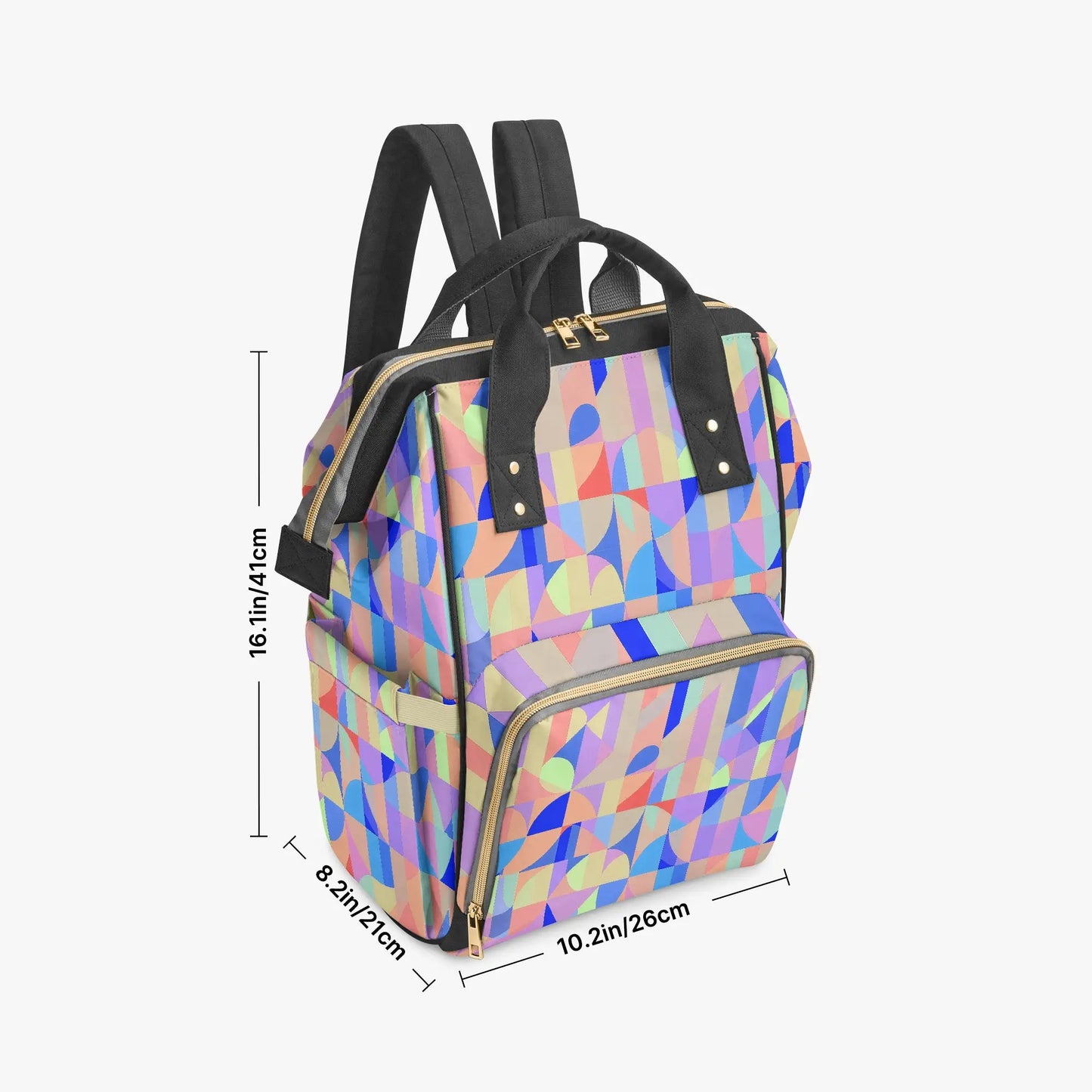 Amor di Stelle® AVENTURA – Stylischer Designer-Wickelrucksack mit Kunstmotiv - Black - Backpacks Jetzt einkaufen