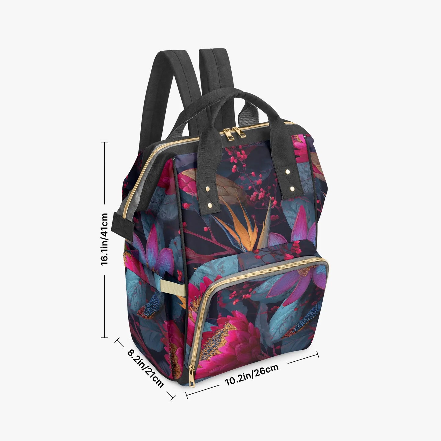 Amor di Stelle® AVENTURA – Stylischer Designer-Wickelrucksack mit Kunstmotiv - Black - Backpacks Jetzt einkaufen