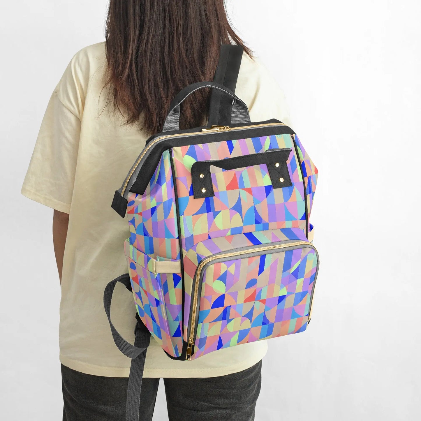 Amor di Stelle® AVENTURA – Stylischer Designer-Wickelrucksack mit Kunstmotiv - Black - Backpacks Jetzt einkaufen
