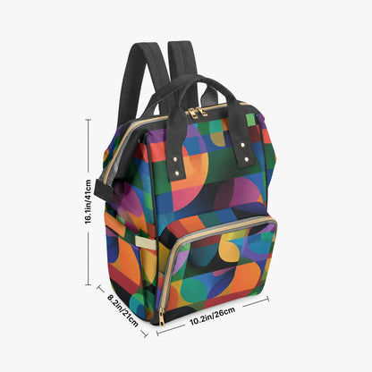 Amor di Stelle® AVENTURA – Stylischer Designer-Wickelrucksack mit Kunstmotiv - Black - Backpacks Jetzt einkaufen