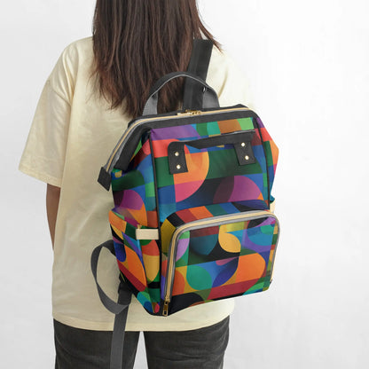 Amor di Stelle® AVENTURA – Stylischer Designer-Wickelrucksack mit Kunstmotiv - Black - Backpacks Jetzt einkaufen