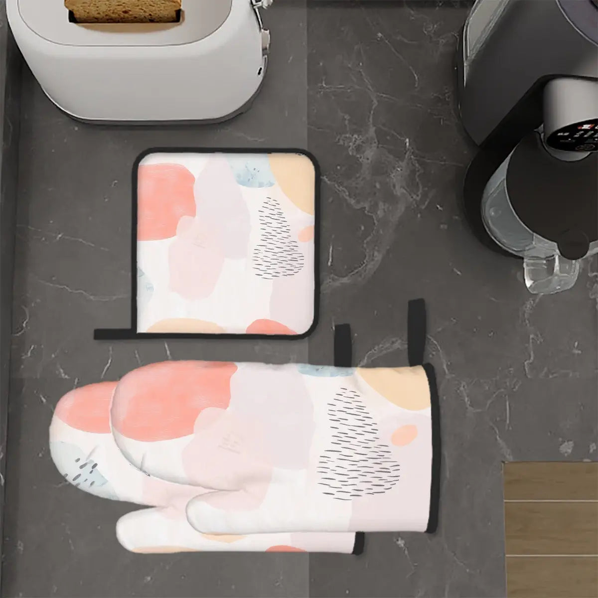 Amor di Stelle® FUOCO – Designer Ofenhandschuh & Topflappen Set - Kitchen Decor Jetzt einkaufen