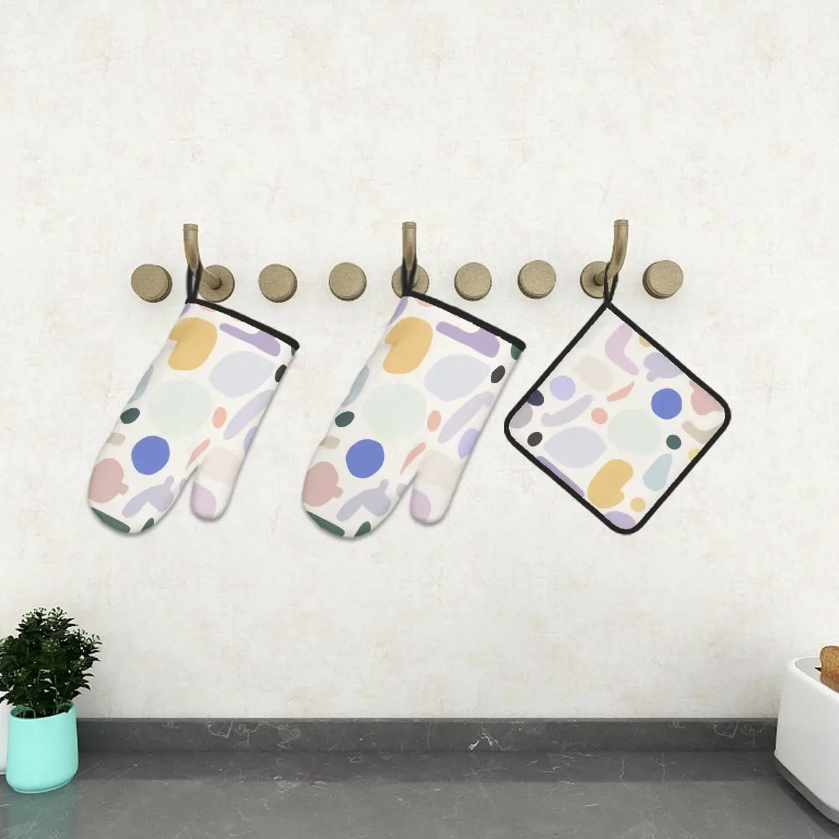 Amor di Stelle® FUOCO – Designer Ofenhandschuh & Topflappen Set - Kitchen Decor Jetzt einkaufen