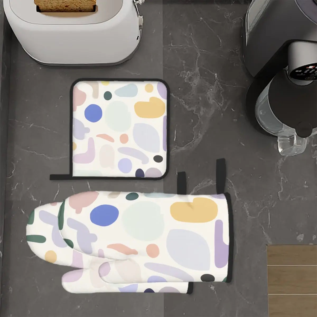 Amor di Stelle® FUOCO – Designer Ofenhandschuh & Topflappen Set - Kitchen Decor Jetzt einkaufen
