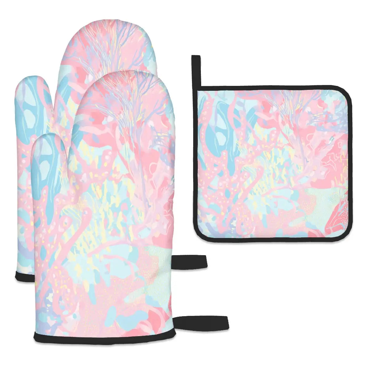 Amor di Stelle® FUOCO – Designer Ofenhandschuh & Topflappen Set - Kitchen Decor Jetzt einkaufen