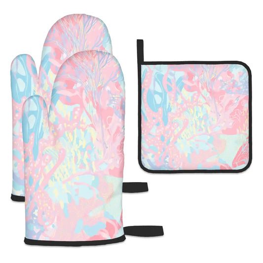 Amor di Stelle® FUOCO – Designer Ofenhandschuh & Topflappen Set - Kitchen Decor Jetzt einkaufen