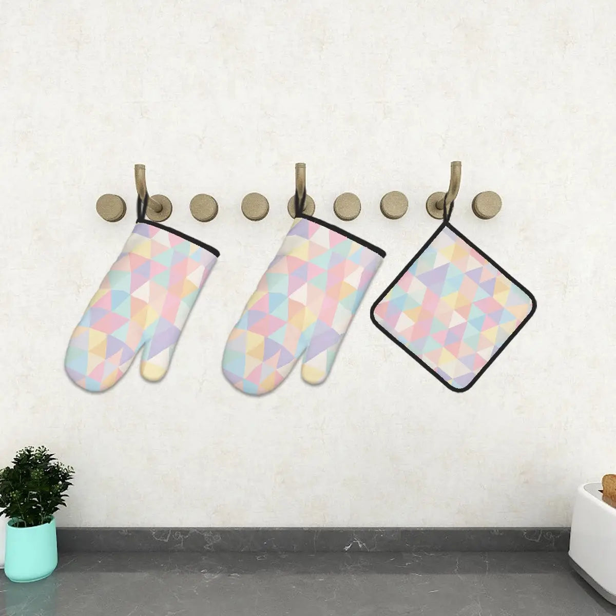 Amor di Stelle® FUOCO – Designer Ofenhandschuh & Topflappen Set - Kitchen Decor Jetzt einkaufen