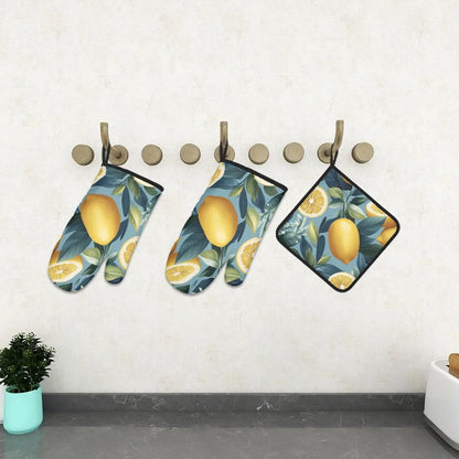 Amor di Stelle® FUOCO – Designer Ofenhandschuh & Topflappen Set - One Size - Kitchen Decor Jetzt einkaufen