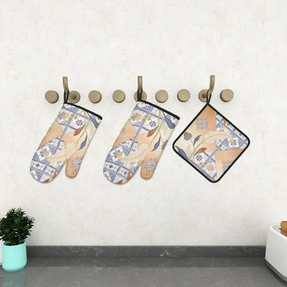 Amor di Stelle® FUOCO – Designer Ofenhandschuh & Topflappen Set - One Size - Kitchen Decor Jetzt einkaufen
