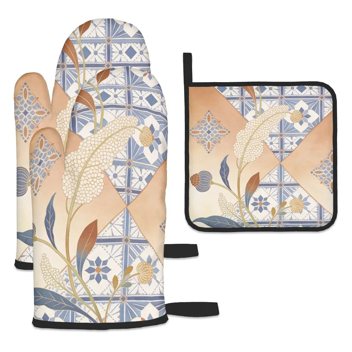 Amor di Stelle® FUOCO – Designer Ofenhandschuh & Topflappen Set - One Size - Kitchen Decor Jetzt einkaufen