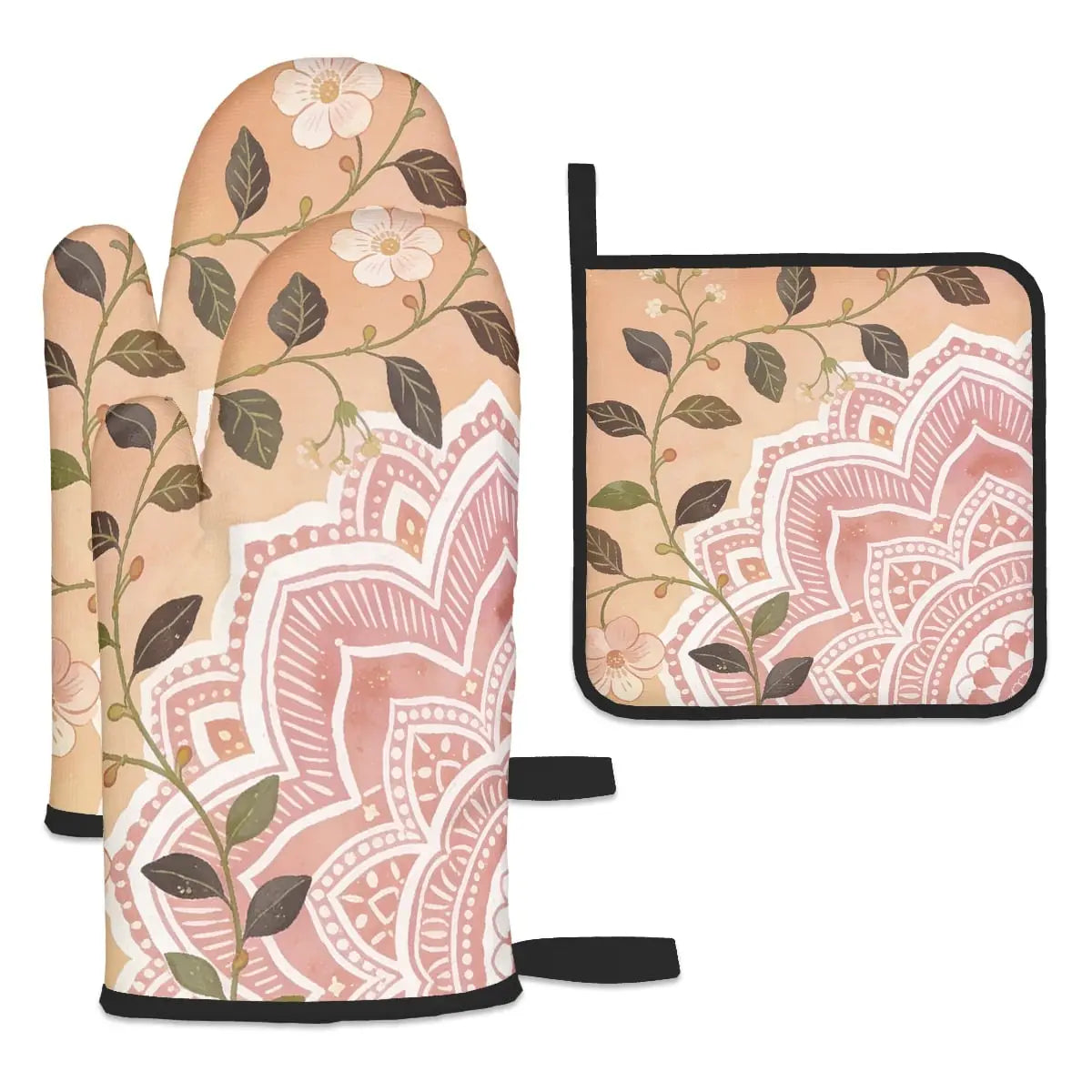 Amor di Stelle® FUOCO – Designer Ofenhandschuh & Topflappen Set - One Size - Kitchen Decor Jetzt einkaufen