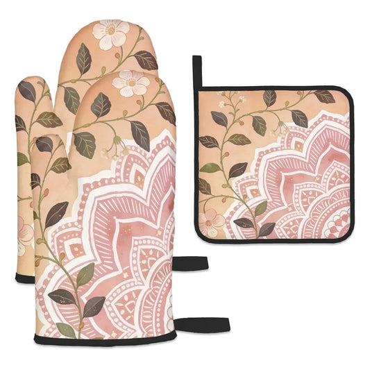 Amor di Stelle® FUOCO – Designer Ofenhandschuh & Topflappen Set - One Size - Kitchen Decor Jetzt einkaufen