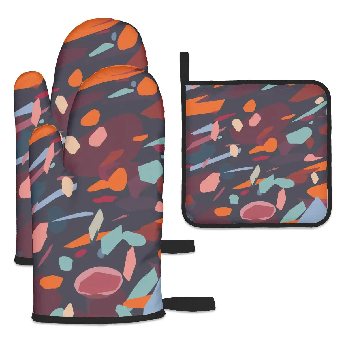 Amor di Stelle® FUOCO – Designer Ofenhandschuh & Topflappen Set - One Size - Kitchen Decor Jetzt einkaufen
