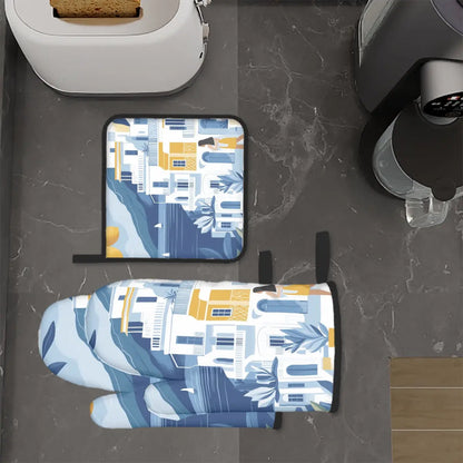 Amor di Stelle® FUOCO – Designer Ofenhandschuh & Topflappen Set - One Size - Kitchen Decor Jetzt einkaufen