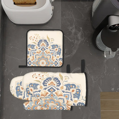 Amor di Stelle® FUOCO – Designer Ofenhandschuh & Topflappen Set - One Size - Kitchen Decor Jetzt einkaufen