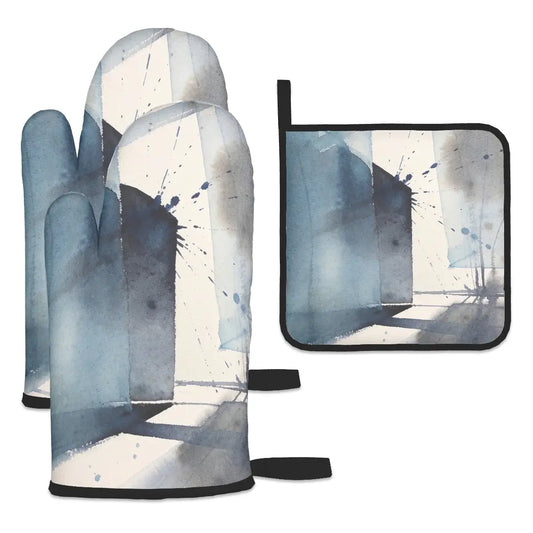 Amor di Stelle® FUOCO – Designer Ofenhandschuh & Topflappen Set - One Size - Kitchen Decor Jetzt einkaufen