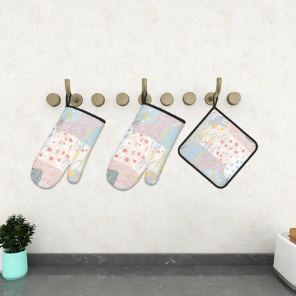 Amor di Stelle® FUOCO – Designer Ofenhandschuh & Topflappen Set - One Size - Kitchen Decor Jetzt einkaufen