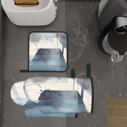 Amor di Stelle® FUOCO – Designer Ofenhandschuh & Topflappen Set - One Size - Kitchen Decor Jetzt einkaufen
