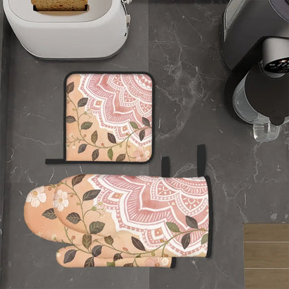 Amor di Stelle® FUOCO – Designer Ofenhandschuh & Topflappen Set - One Size - Kitchen Decor Jetzt einkaufen