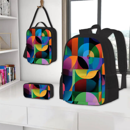 Amor di Stelle® NOVA 3-teiliges Set: Rucksack Lunchbag & Federmäppchen - Schoolbag Jetzt einkaufen