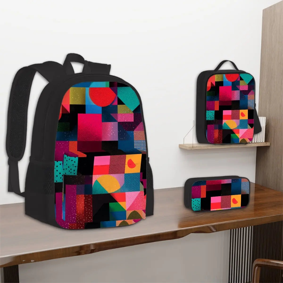 Amor di Stelle® NOVA 3-teiliges Set: Rucksack Lunchbag & Federmäppchen - Schoolbag Jetzt einkaufen