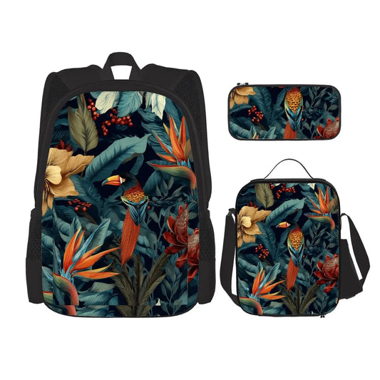 Amor di Stelle® NOVA 3-teiliges Set: Rucksack Lunchbag & Federmäppchen - Schoolbag Jetzt einkaufen