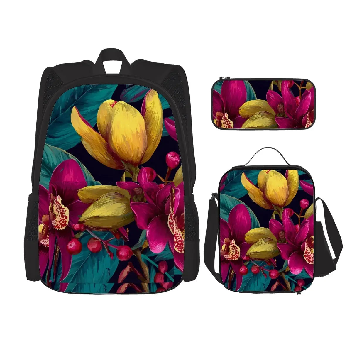 Amor di Stelle® NOVA 3-teiliges Set: Rucksack Lunchbag & Federmäppchen - Schoolbag Jetzt einkaufen